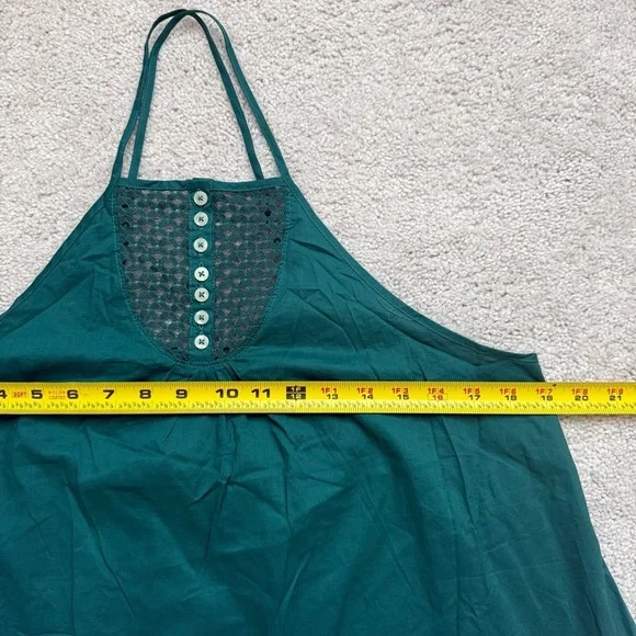 Free People New Women Green Backless Dress Sz S - Picture 9 of 10
